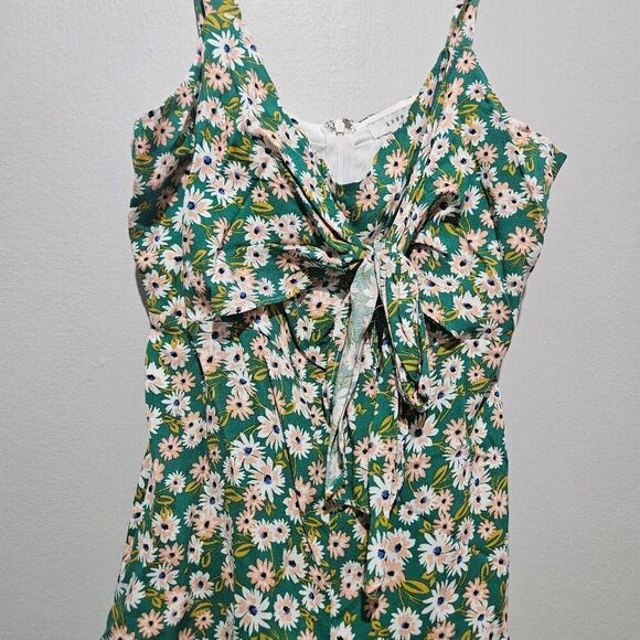 Lush Green floral summer romper size M - Picture 5 of 6